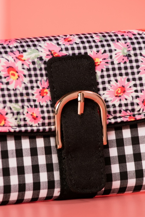 Ruby Shoo - Cosmo portemonnee in zwart en roze 3