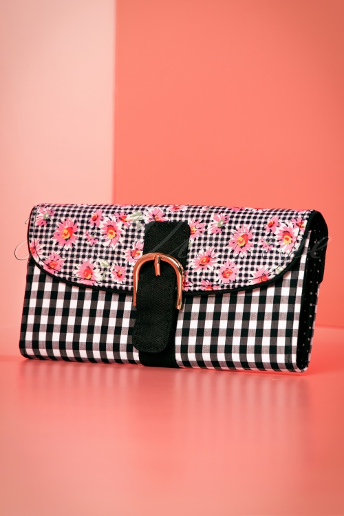 Ruby Shoo - Cosmo portemonnee in zwart en roze 2