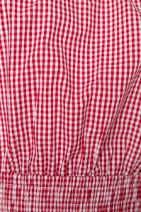 Banned Retro - All Mine Gingham Top in Rot 4