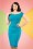 Vintage Chic Turquois Pencil Dress 100 32 19391 20160708 0001W