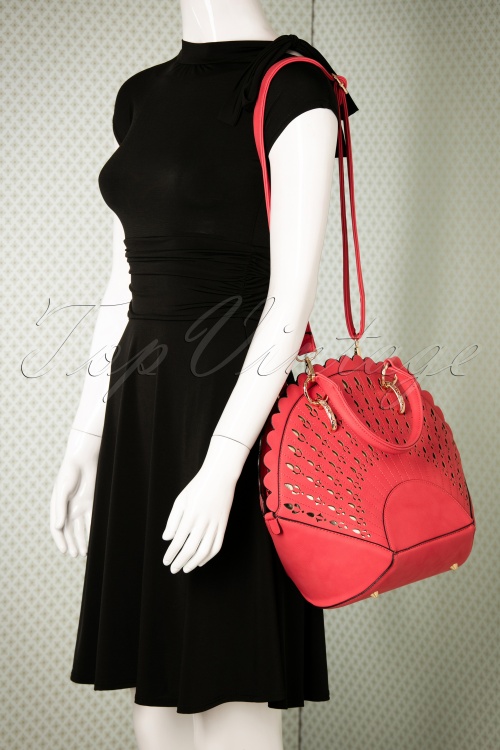 La Parisienne - 30s Adana Art Deco Handbag in Red 7