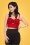 Collectif Clothing Ariel Top Plain Red 20668 20161201 2