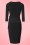 Vintage Chic for Topvintage - 50s Layla Cross Over Pencil Dress in Black 5