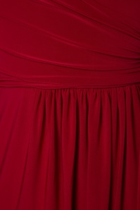 Vintage Chic for Topvintage - Layla Cross Over Pencil Dress Années 50 en Rouge Foncé  4