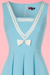 Bunny - Robe Années 50 Sailors Ruin Dress en Bleu 4