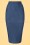 Miss Candyfloss - 50s Nicky Lee Denim Pencil Skirt in Navy 2