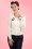 Collectif Clothing - 50s Jo Cherry Cardigan in Ivory 2