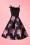 Collectif Clothing - Linette Orchid Swing-Kleid in Schwarz 6