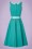 Collectif Clothing - Kitty Gingham Swing Dress Années 50 en Vert Jade 6