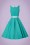 Collectif Clothing - 50s Kitty Gingham Swing Dress in Jade Green 5