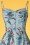 Collectif Clothing - 50s Fairy Bird of Paradise Doll Dress in Light Blue 3