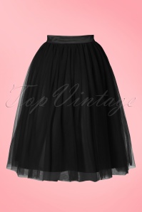 Lindy Bop - 50s Edie Tulle Swing Skirt in Black 3