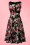 Hearts & Roses  Black Floral Swing Dress 102 14 17125 03182016 021W