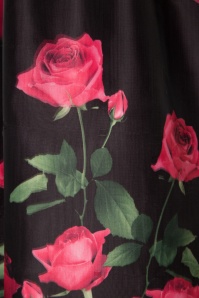 Vixen - 50s Nellie Roses Skirt in Black 3
