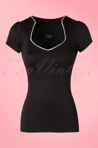 Steady Clothing - Sophia-topje in zwart en wit 2