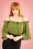 Traffic People - 70s Feel The Breeze Bardot Top in Green