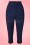 Collectif Clothing Gracie Plain Capris in Navy 20650 20161201 0004w