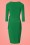 Vintage Chic for Topvintage - 50s Layla Cross Over Pencil Dress in Emerald Green 5