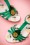 60s Lottie Pineapple Sandals in Green