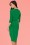 Vintage Chic for Topvintage - Layla gekruiste penciljurk in smaragdgroen 8