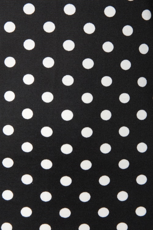 Steady Clothing - 50s Sophia Polkadot Top in Black and White 3