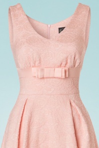 Vixen - 50s Lauren Lace Dress in Peach Pink 4