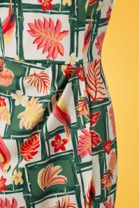 Collectif Clothing - Mahina Tropical Bamboo Sarong Dress Années 50 en Multi 6