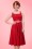 Collectif Clothing - 50s Kitty Gingham Swing Dress in Dark Red 4