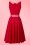 Collectif Clothing - 50s Kitty Gingham Swing Dress in Dark Red 7