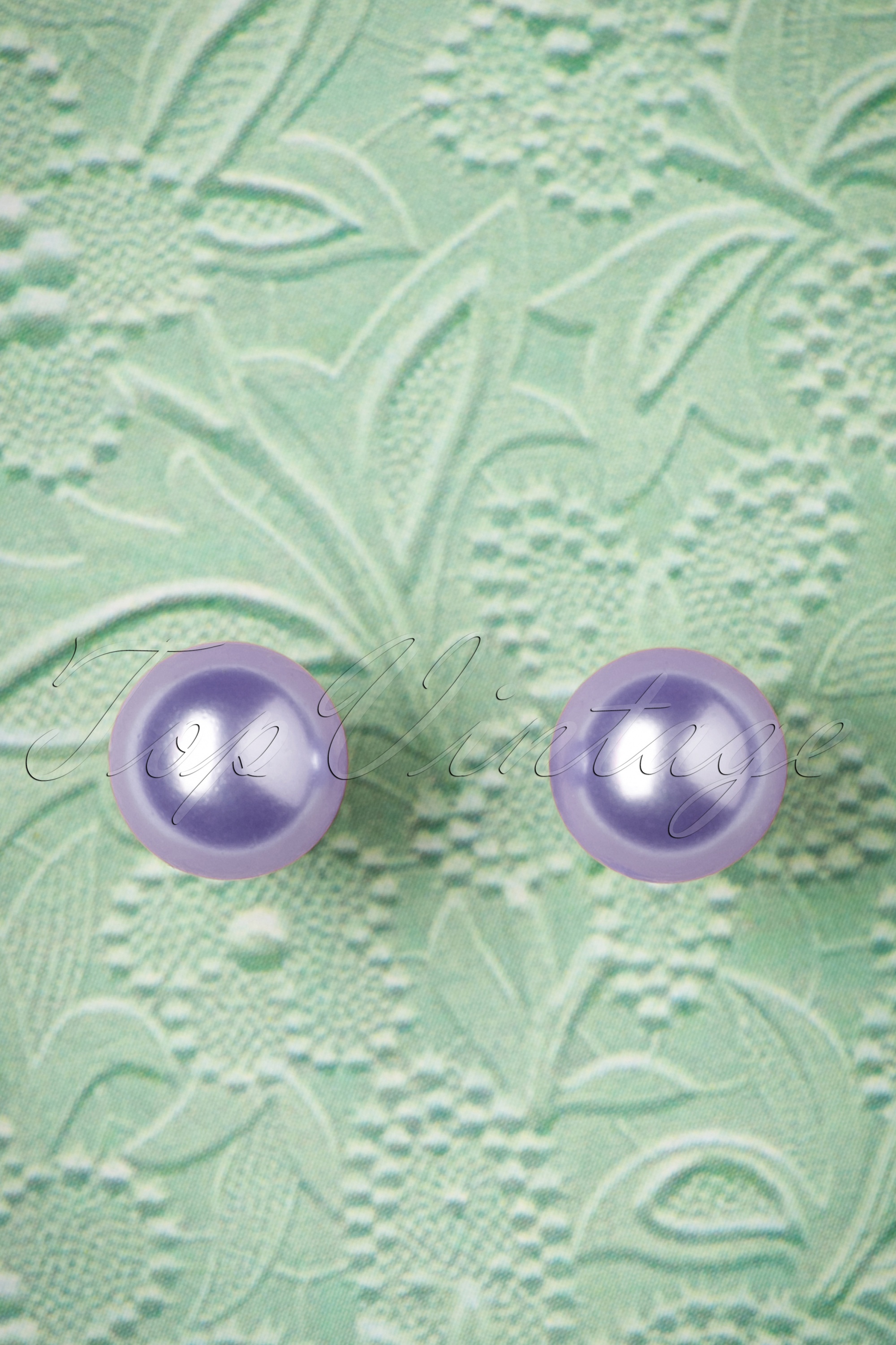 Collectif Clothing - Sierlijke pareloorbellen in lila