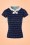 Fever Holywell Polkadots Top in Navy  111 39 20075 20170329 0004w