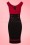 Steady Clothing - Diva Set Sail Pencil Dress in Schwarz und Rot 2