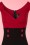 Steady Clothing - Diva Set Sail Pencil Dress Années 50 en Noir et Rouge 3
