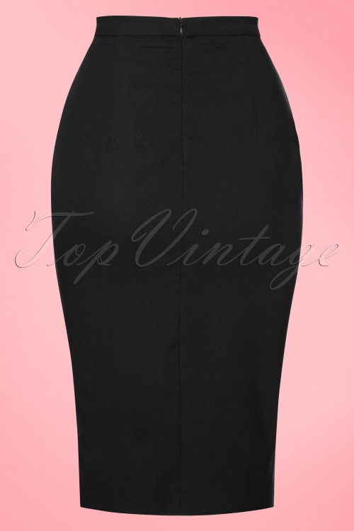 Fever - 50s Ashcott Pencil Skirt in Black 3