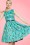Lindy Bop - Robe Années 50 Audrey Cocktail Swing Dress en Blue Pétrole 6