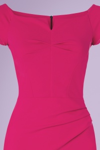 Vintage Chic for Topvintage - 50s Louisa Pencil Dress in Magenta 3