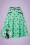Vixen - 50s Emma Kitty Skirt in Mint Green 2