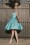Collectif Clothing - Jade Swing Dress Années 50 en Bleu Clair 2