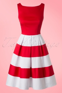 Dolly and Dotty - 50s Anna Dress in Red and White 2