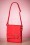 La Parisienne - 60s Francis Bow Shoulder Bag in Red 3