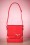 La Parisienne - Francis Bow Shoulder Bag Années 60 en Rouge