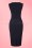 Miss Candyfloss - 50s Signe Lee Pencil Dress in Navy and White 7