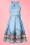 Lindy Bop - 50s Cherel London Swing Dress in Light Blue 3