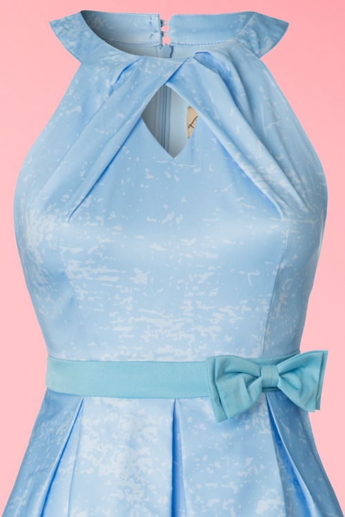 Lindy Bop - 50s Cherel London Swing Dress in Light Blue 5