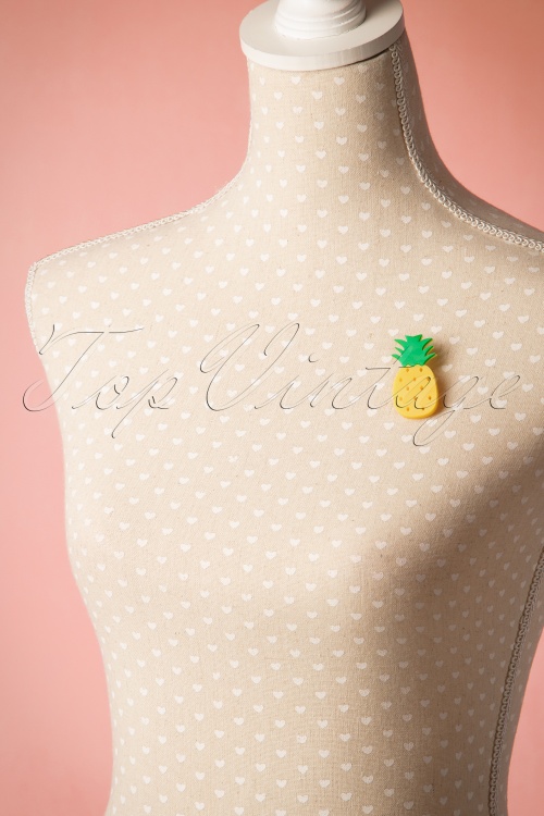Collectif Clothing - My Sweet Pineapple Brooch Années 60 2
