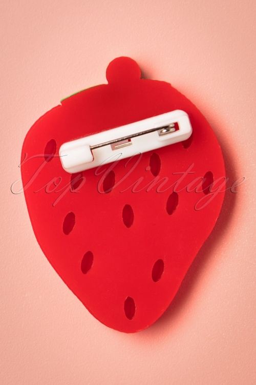 Collectif Clothing - 60s My Sweet Strawberry Brooch 3