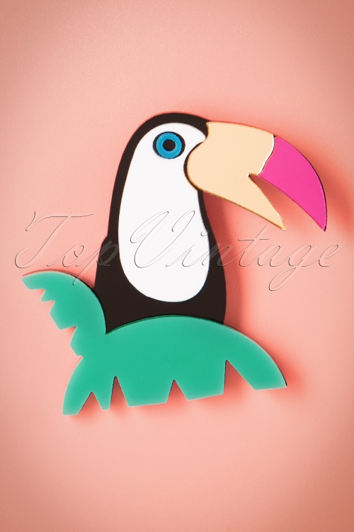 Collectif Clothing - My Tropical Toucan Brooch Années 60