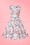 Lindy Bop - Robe Années 50 Audrey Watercolour Bouquet Swing Dress en Blanc 2
