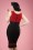 Steady Clothing - 50s Diva Set Sail Pencil Dress in Black and Red 5