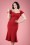 Stop Staring! - 50s Tulsa Polkadot Pencil Dress in Red